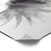 Whisper eines rauchigen Krans Abstrakt Poster (Ecke)