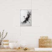 Whisper eines rauchigen Krans Abstrakt Poster (Küche)