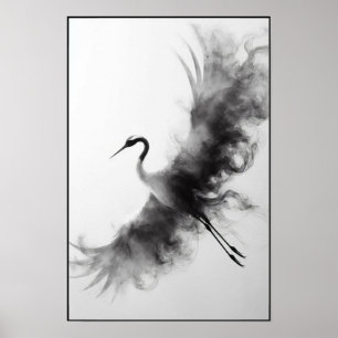 Whisper eines rauchigen Krans Abstrakt Poster