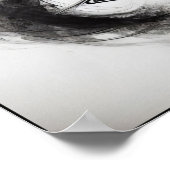 Whisper eines rauchigen Krans Abstrakt Poster (Ecke)