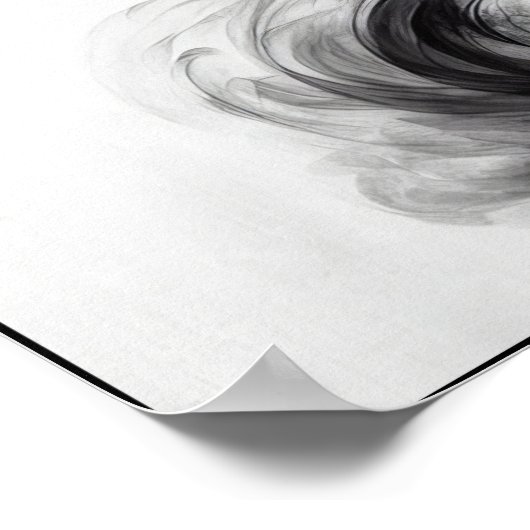 Whisper eines rauchigen Krans Abstrakt Poster (Ecke)