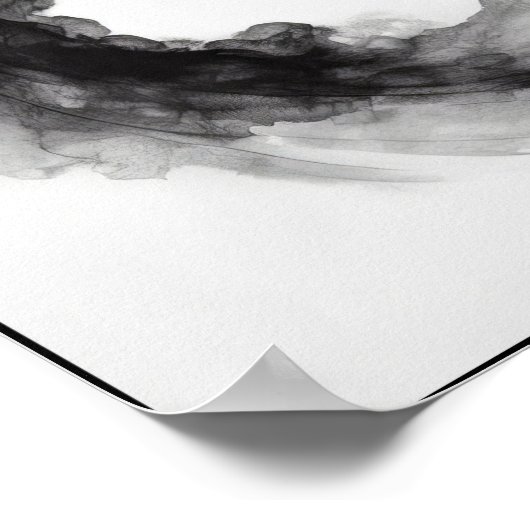 Whisper eines rauchigen Krans Abstrakt Poster (Ecke)