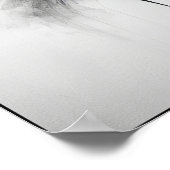 Whisper eines rauchigen Krans Abstrakt Poster (Ecke)