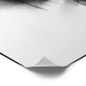 Whisper eines rauchigen Krans Abstrakt Poster (Ecke)