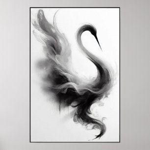 Whisper eines rauchigen Krans Abstrakt Poster