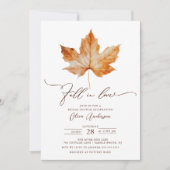 Whisper Fall Bridal Dusche Einladung (Vorderseite)