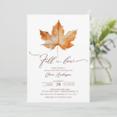 Whisper Fall Bridal Dusche Einladung (Stehend Vorderseite)