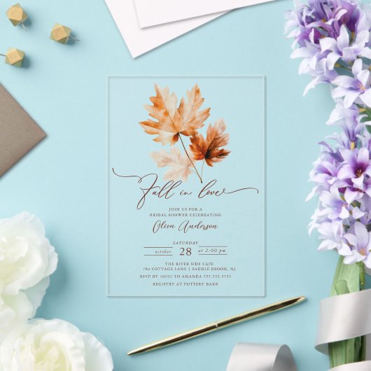 Whisper Fall Bridal Dusche Einladung (In Situ (Hochzeit))