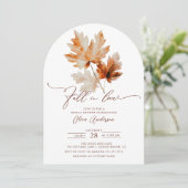 Whisper Fall Bridal Dusche Einladung (Stehend Vorderseite)