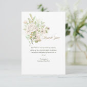 Whisper Floral Vielen Dank Sympathie Karte (Stehend Vorderseite)