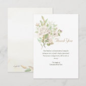 Whisper Floral Vielen Dank Sympathie Karte (Vorne/Hinten)