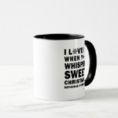 Whisper Sweet Christmas Nothings Holiday Coffee Tasse (VorderseiteRechts)