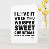 Whisper Sweet Nothings Holiday Christmas Card Karte (Gelbe Blume)