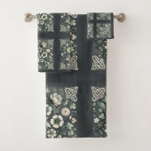 Whispered Clover Knotwork Garden Badhandtuch Set (Insitu)