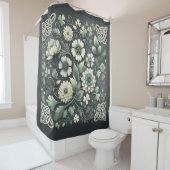 Whispered Clover Knotwork Garden Duschvorhang (Beispiel)