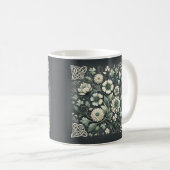 Whispered Clover Knotwork Garden Kaffeetasse (VorderseiteRechts)