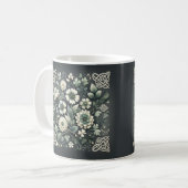 Whispered Clover Knotwork Garden Kaffeetasse (Vorderseite Links)