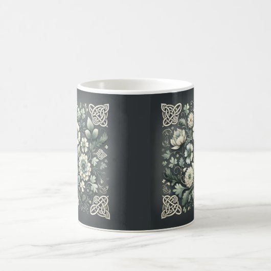 Whispered Clover Knotwork Garden Kaffeetasse (Mittel)