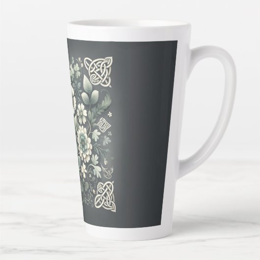 Whispered Clover Knotwork Garden Milchtasse (Rechts)
