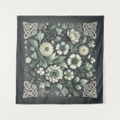 Whispered Clover Knotwork Garden Wandteppich (Vorderseite (Horizontal))