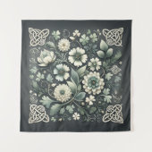 Whispered Clover Knotwork Garden Wandteppich (Vorderseite)