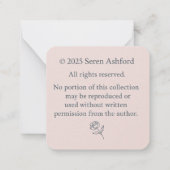 Whispered words- Volume 1_ AUTHENTICITY & ORIGIN Mitteilungskarte (Rückseite)