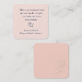 Whispered Words-Volume 1_card# 11 Mitteilungskarte (Vorne/Hinten)