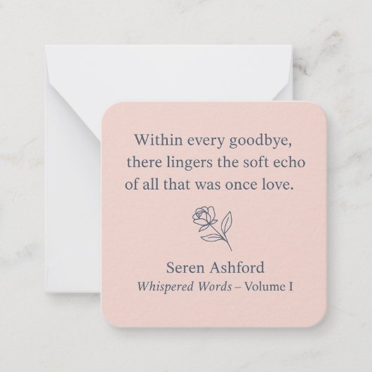 Whispered Words-Volume 1_card# 12 Mitteilungskarte (Vorderseite)
