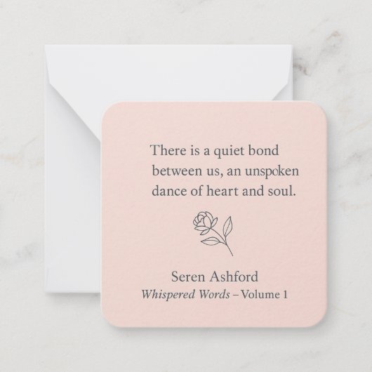 Whispered Words- Volume 1-Card# 1 Mitteilungskarte (Vorderseite)
