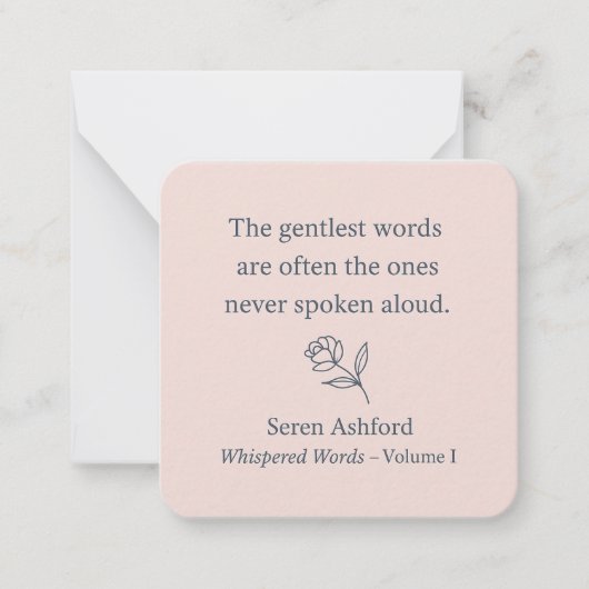 Whispered Words- Volume 1. Card# 3 Mitteilungskarte (Vorderseite)
