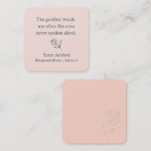 Whispered Words- Volume 1. Card# 3 Mitteilungskarte (Vorne/Hinten)