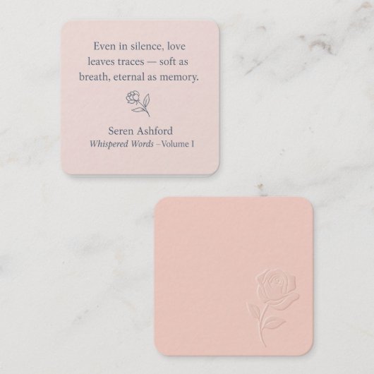 Whispered Words_Volume 1_Card #4 Mitteilungskarte (Vorne/Hinten)