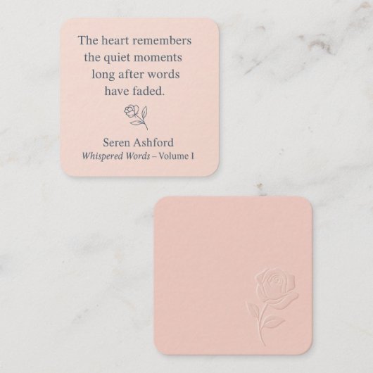 Whispered Words- Volume 1_card# 5 Mitteilungskarte (Vorne/Hinten)