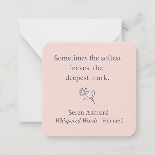 Whispered Words-Volume 1_card# 8 Mitteilungskarte (Vorderseite)