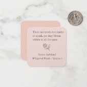 Whispered Words-Volume 1_card# 9 Mitteilungskarte (Vorderseite/Rückseite Beispiel)