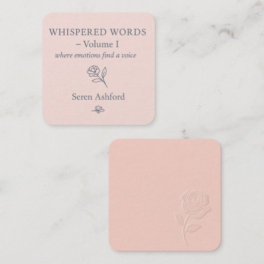 Whispered Words Volume 1: Complete Card Set Mitteilungskarte (Vorne/Hinten)
