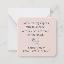 Whispered Words – Volume I .Card# 2 Mitteilungskarte