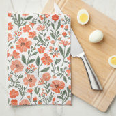 Whispering blossoms of grace geschirrtuch (Viertel Falte)