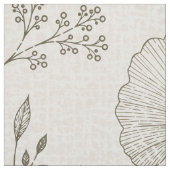 Whispering Botanicals Stoff | Olive Ginkgo Floral (Muster)