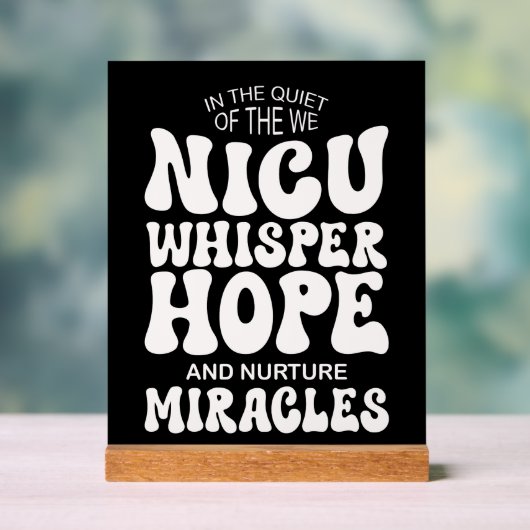 Whispering Hope, Nurturing Miracles Acrylschild (Neutral)
