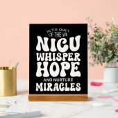 Whispering Hope, Nurturing Miracles Acrylschild (Hochzeit)