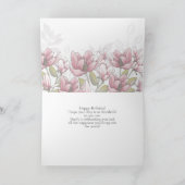 Whispering Magnolia Birthday Card Karte (Innenseite)