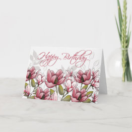 Whispering Magnolia Birthday Card Karte