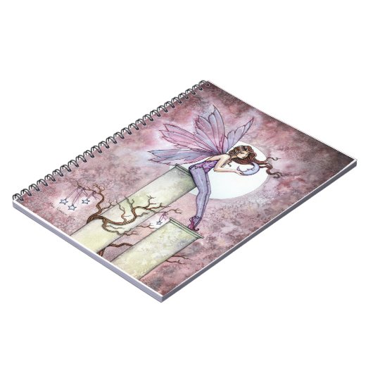 Whispering Moon Fantasy Fairy Notebook Notizblock (Linke Seite)