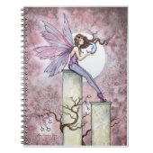 Whispering Moon Fantasy Fairy Notebook Notizblock (Vorderseite)