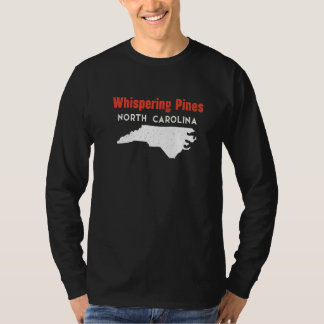 Whispering Pines North Carolina USA State America  T-Shirt