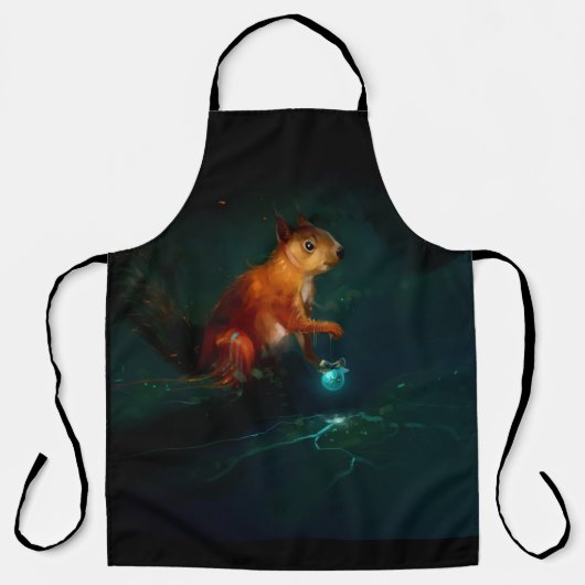 Whispering Squirrel All-Over Print Apron Schürze (Vorderseite)