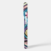 Whispering Tree-Hand Painted Abstract Art Case-Mate iPhone Hülle (Rückseite / Links)