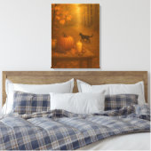 Whisperlight - Herbstwald Leinwanddruck (Insitu (Schlafzimmer))