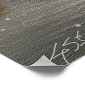 Whispers Beneath the Crimson Moon Landscape Poster (Ecke)